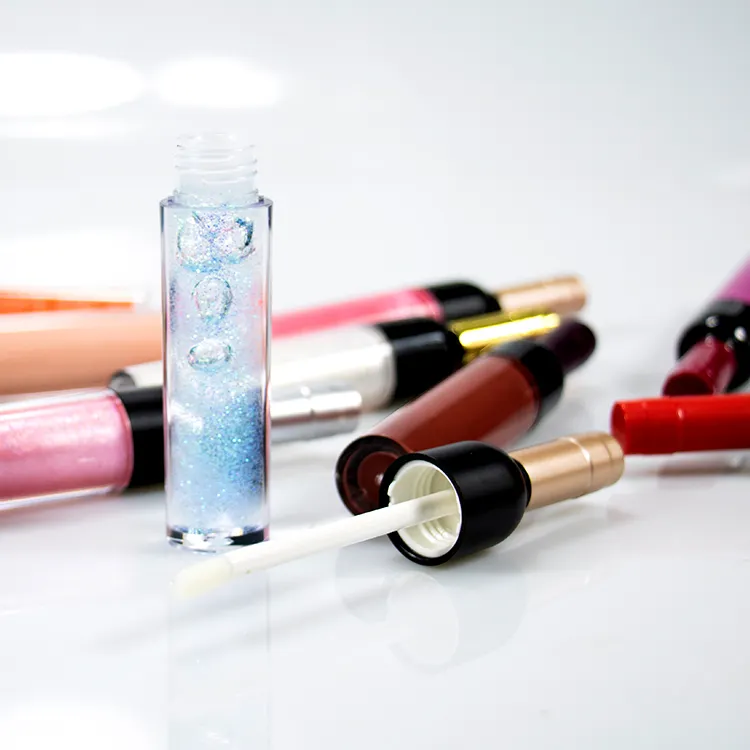 P96-P102  Lipgloss Wholesale No Label Private Glossy Liquid Pigments Lip Gloss Create Your Own Brand
