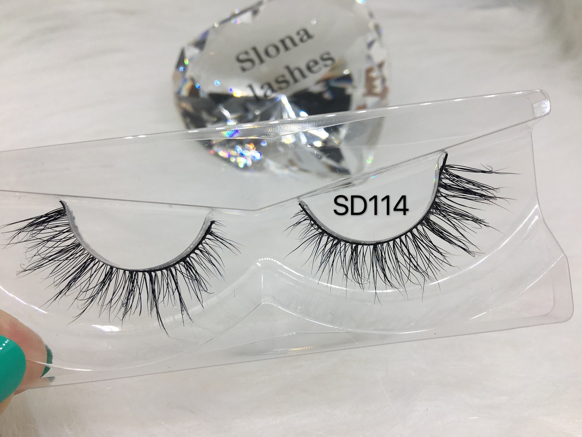 SD114 Wholesale 3D Mink Lashes 16-18mm Mink Eyelashes Vendor