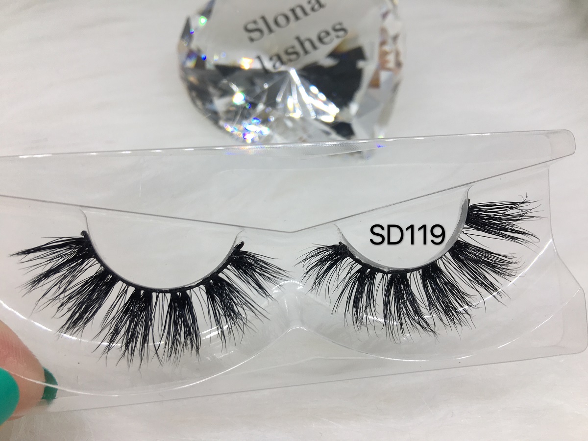 SD119 2020 Top Quality 3D mink lashes real mink fluffy cruelty free eyeylashes