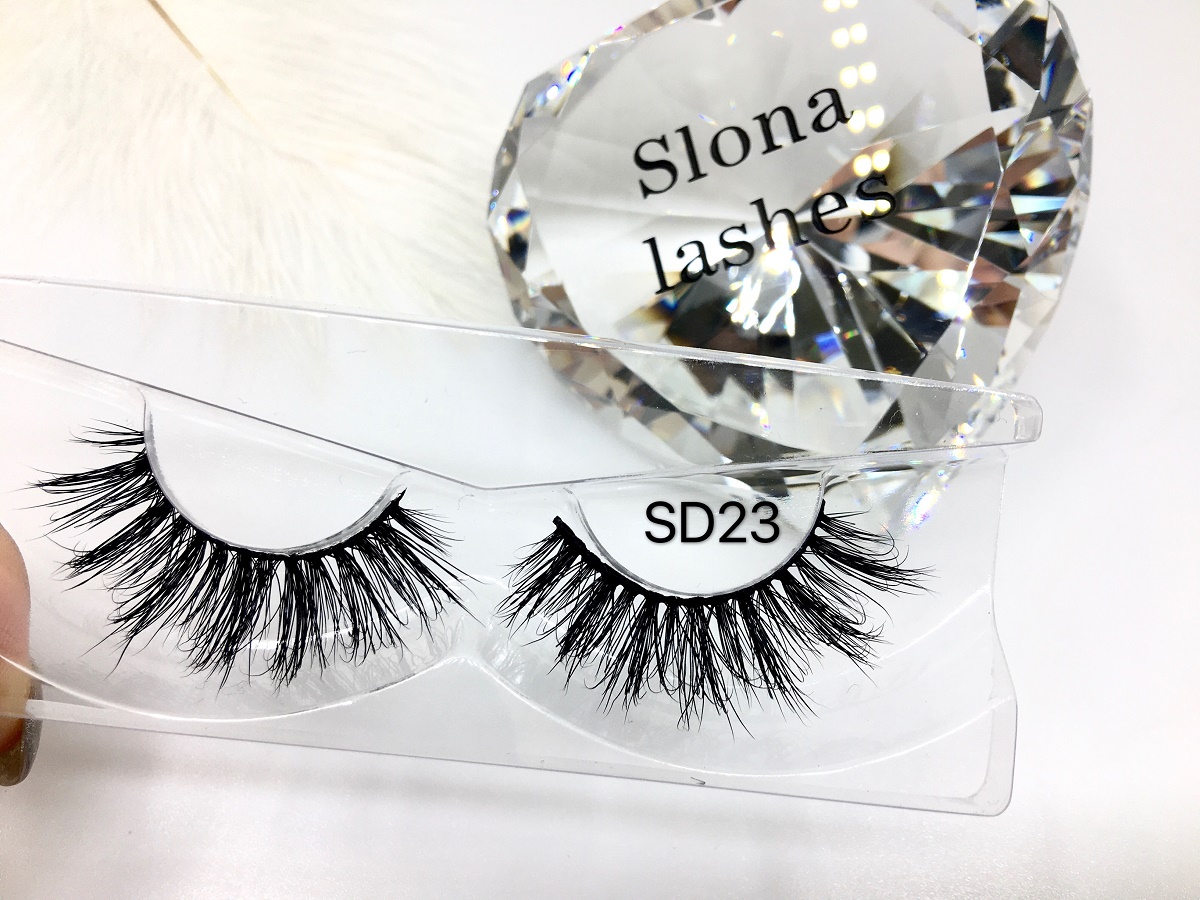 SD23 3D Mink Eyelashes 3D Eyelashes Vendor eyelash packaging box Wholesale