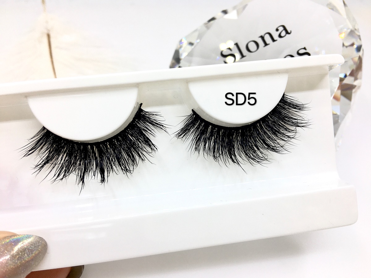 SD5  3d mink effect  eyelash 3d mink eyelashes with custom packaging