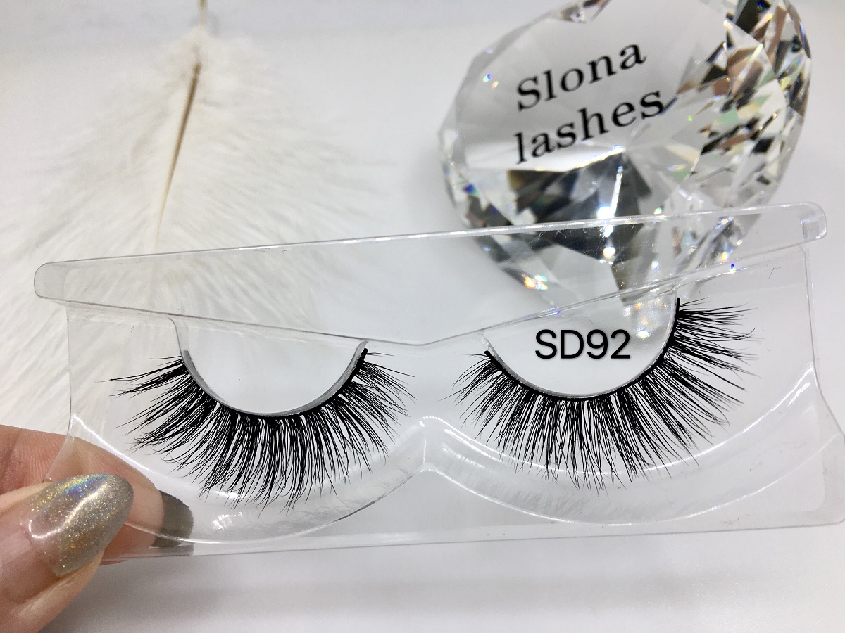 SD92 3d mink eyelash Custom Box Own Logo Brand Eyelashes vendor