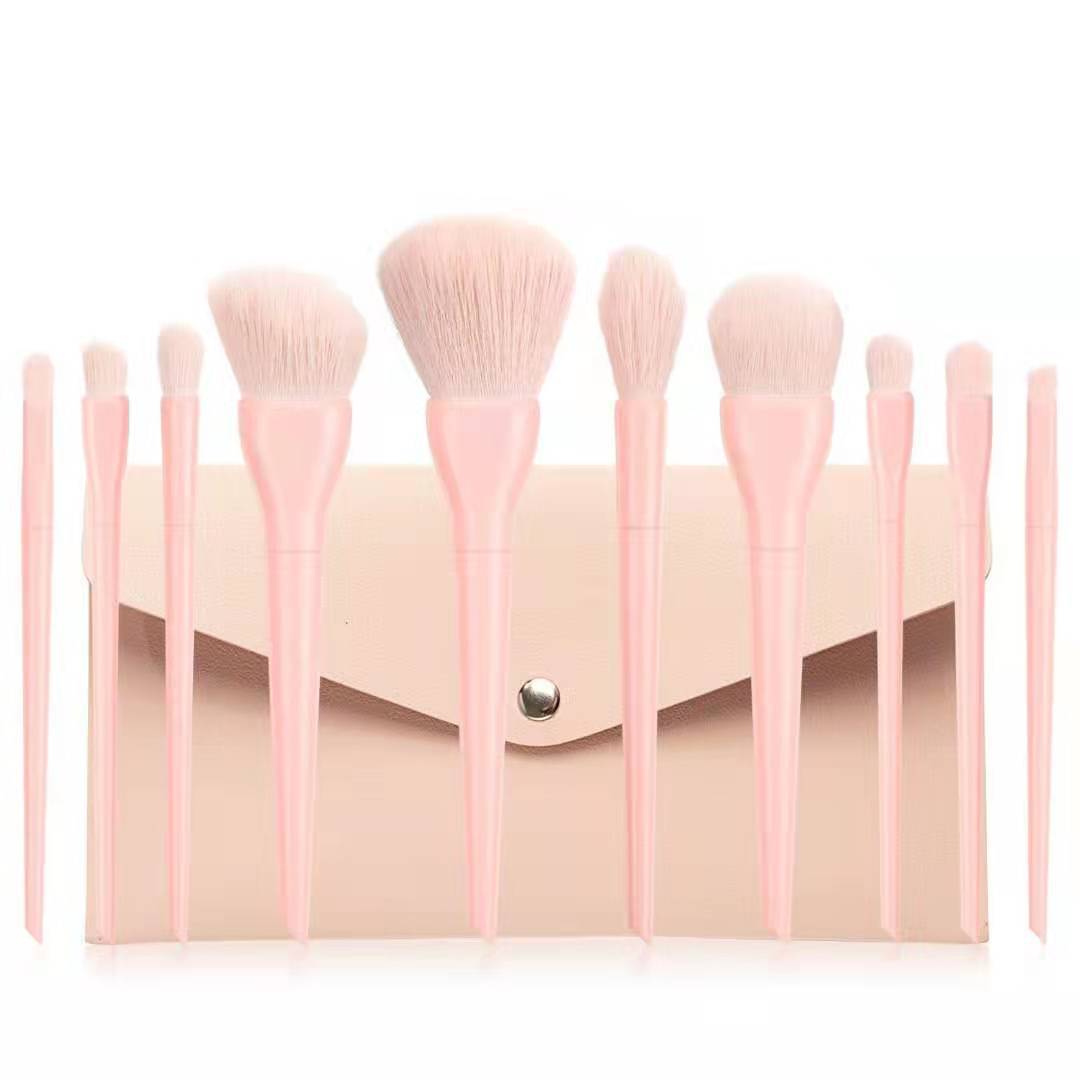 New 10pcs Candy Color Makeup Brush Set Beginner Portable Makeup Tool Makeup Brush Spot