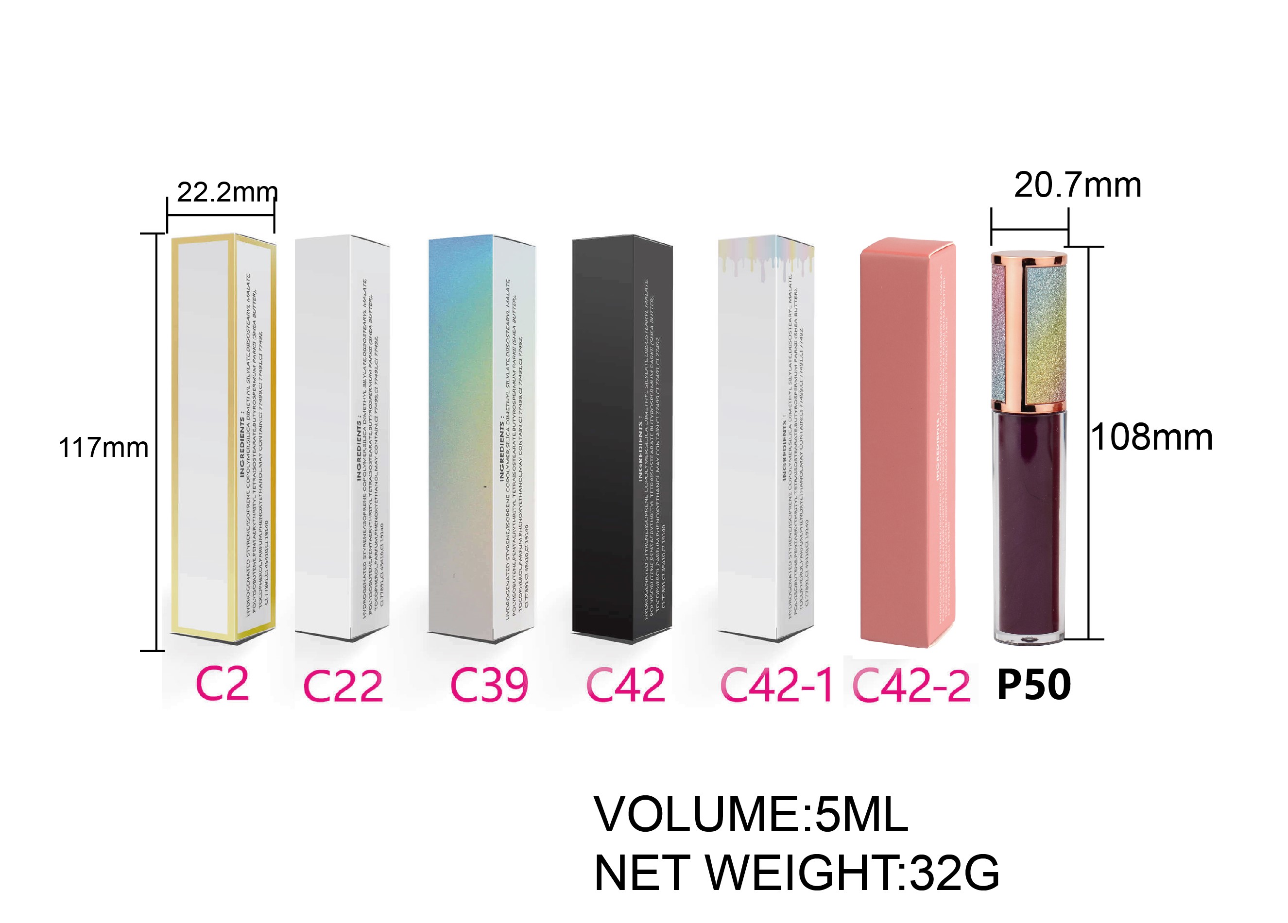 P50 High Quality lipgloss pigment liquid clear plumping cosmetic wholesale lip gloss private label