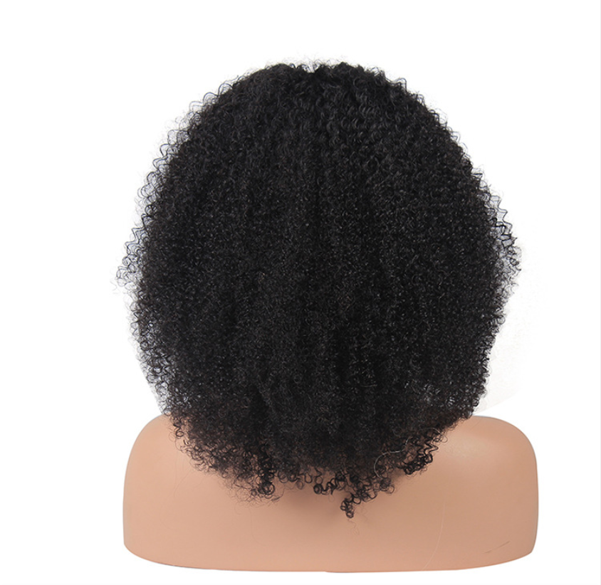 Hot sale density 150% brazilian kinky curly lace front hair-extensions-wig for black women