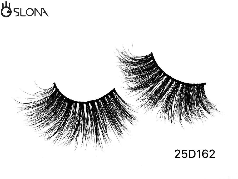 25D162 Private Label 3D lashes Packaging 25mm 100% Real Mink Fur Eyelashes with Dramatic Lashes