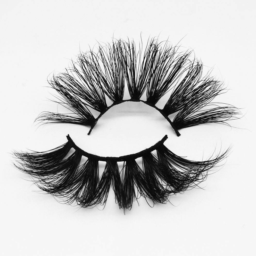 W70E mink eyelashes 25mm long mink eye lashes 25mm mink fur lashes