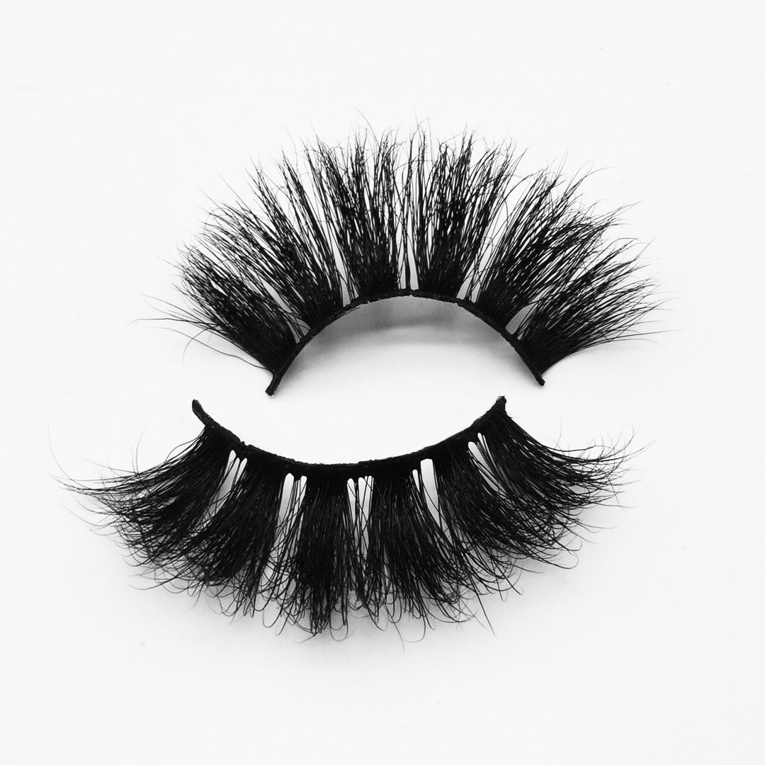 W93A Long Dramatic 25mm 5D 6D Mink Lashes With Packaging Real 3D Mink eyelashes vendors