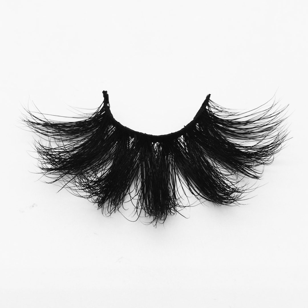 W48F OEM false eyelash private label dramtic 25mm 3d mink eyelashes vendor