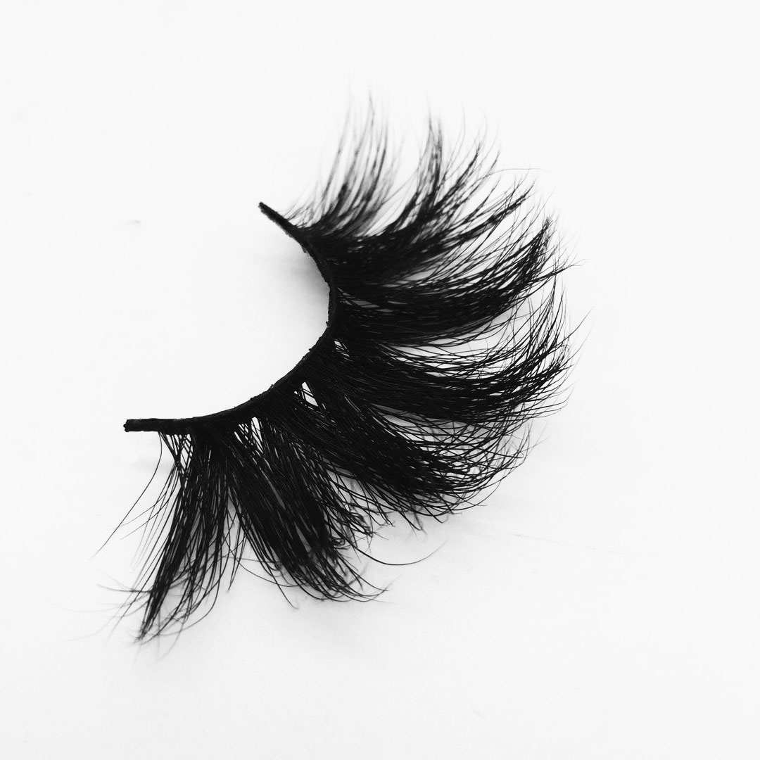 W48F OEM false eyelash private label dramtic 25mm 3d mink eyelashes vendor