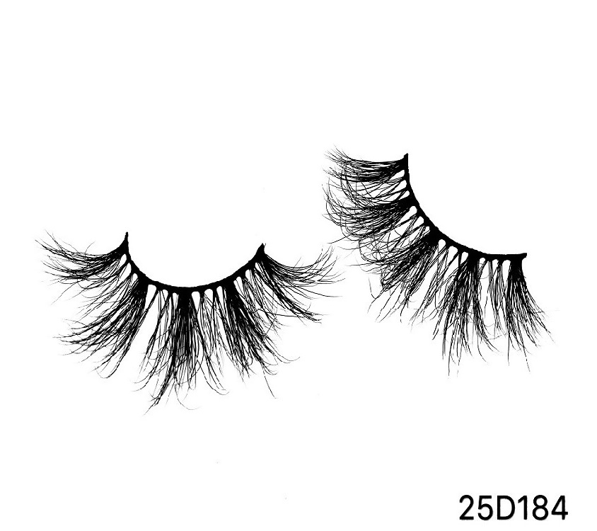 25D184 custom lash box full strip mink lashes dramatic mink eyelashes vendors 25mm mink eyelash