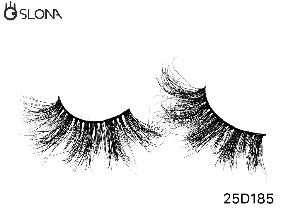 25D185 Private Label Fluffy Mink Lashes 25mm Eyelashes Long