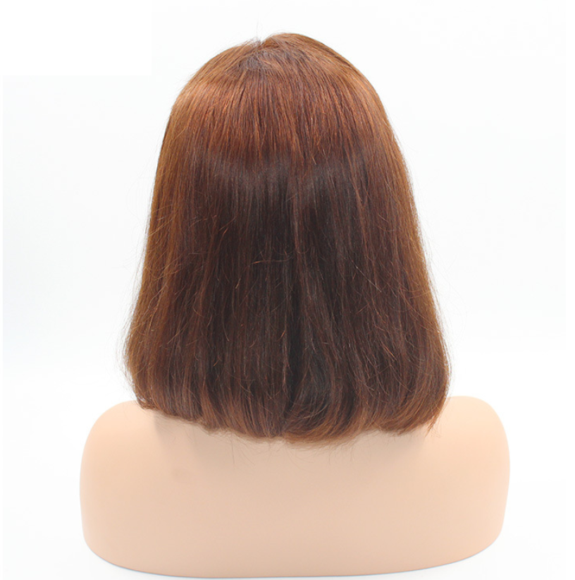 Top sell virgin Brazilian hair lace front wig 100% human hair preplucked wig