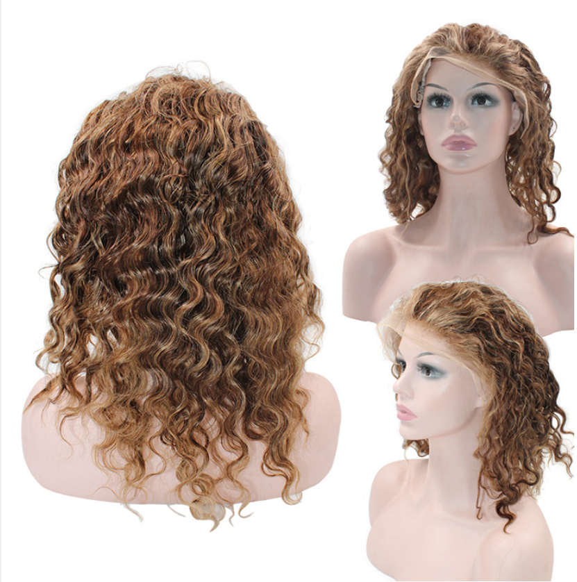 Good Quality hair wig, wholesale Long Curly Lace Front Human Hair Wig Virgin Cuticle Hair Wigs