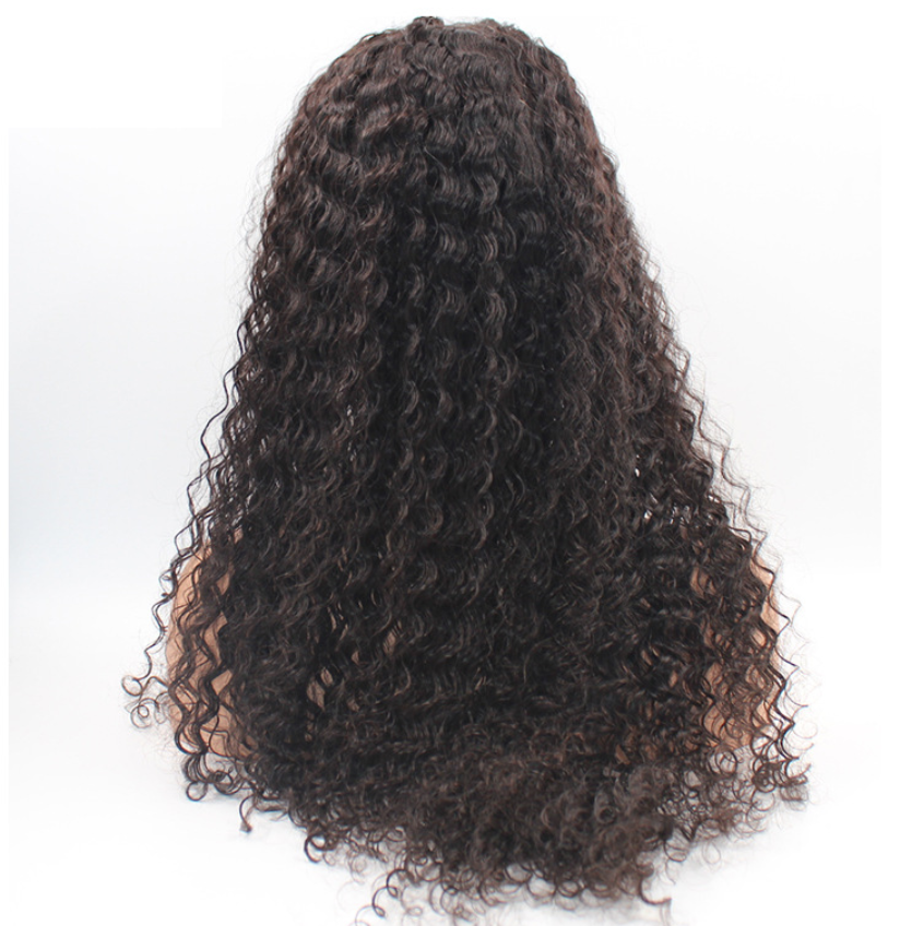 Can custom make density natural color 100% unprocessed Peruvian virgin hair straight lace wig