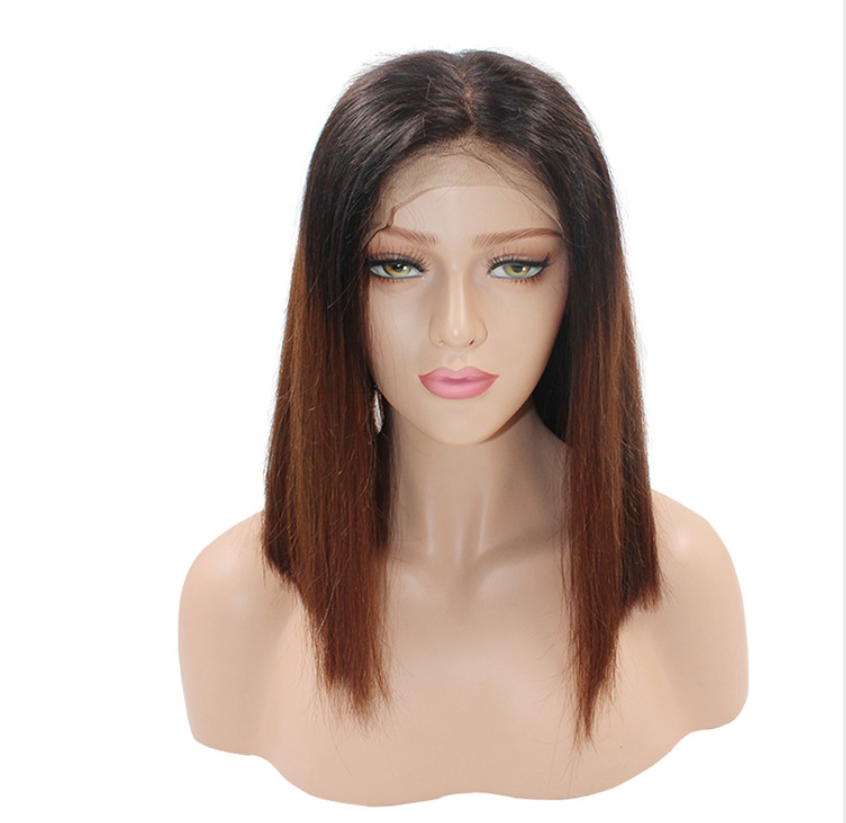Factory virgin indian colored lace front wigs,10A Glueless lace wig human hair with baby hair