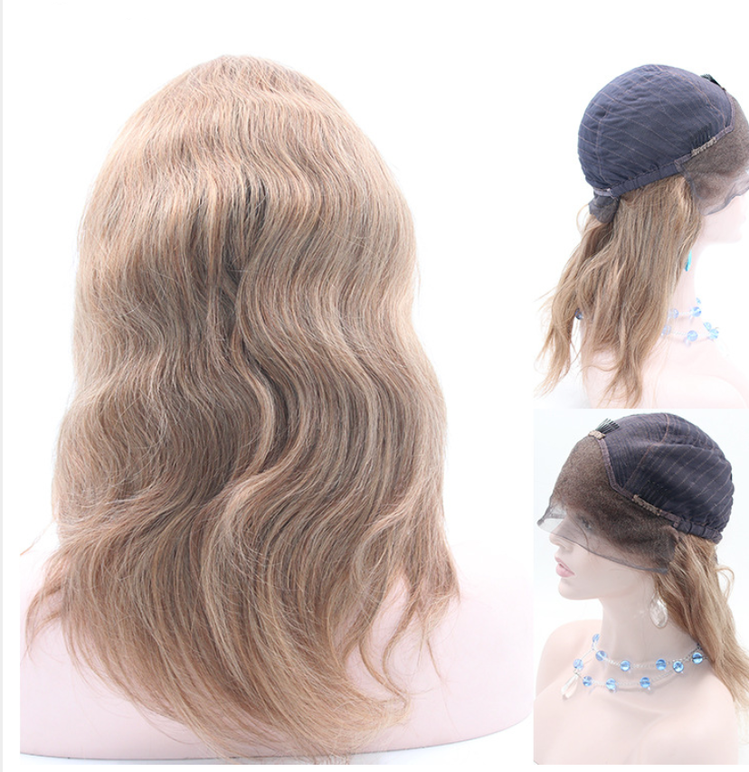 Hot Selling Brazilian Virgin Human Hair Deep Curly Lace Front Wig With Baby Hair