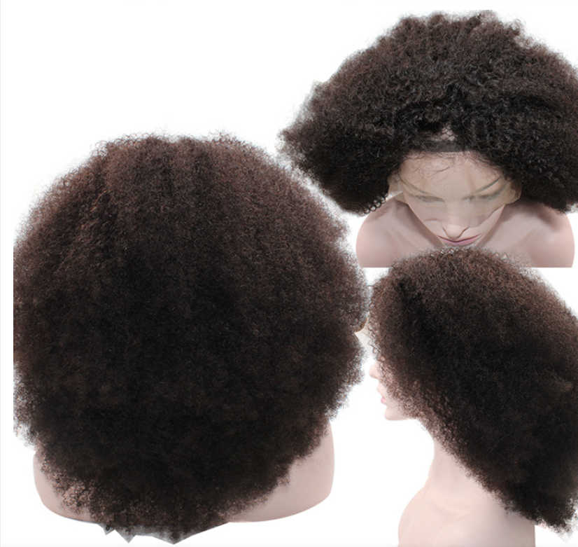 Wholesale lace frontal wigs virgin Brazilian 100% human hair 13*6 curly lace front wig