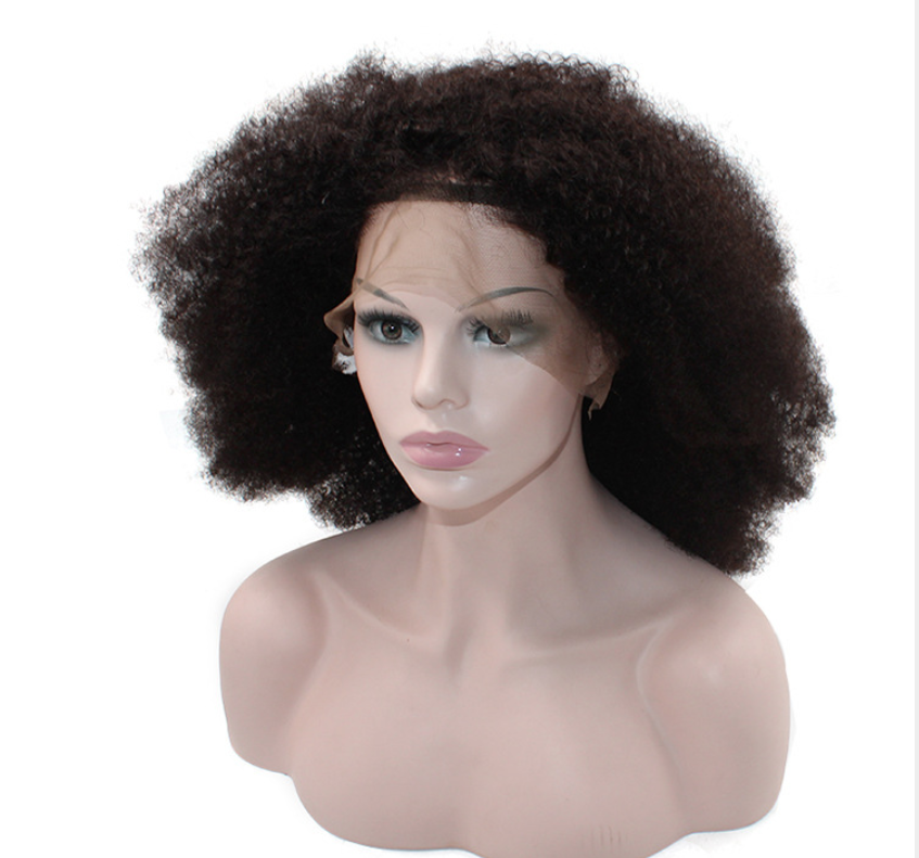 Wholesale lace frontal wigs virgin Brazilian 100% human hair 13*6 curly lace front wig