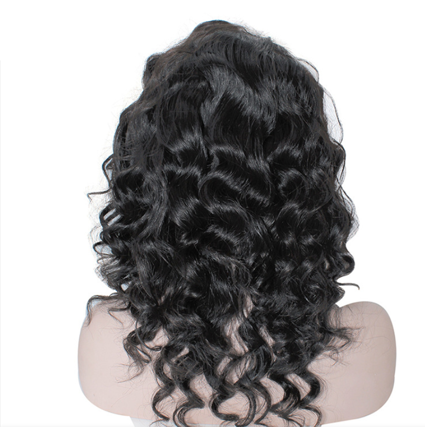 Thick Density Brazilian Cuticle Aligned Deep Body Wave Human Hair Lace Front Wig In Stock